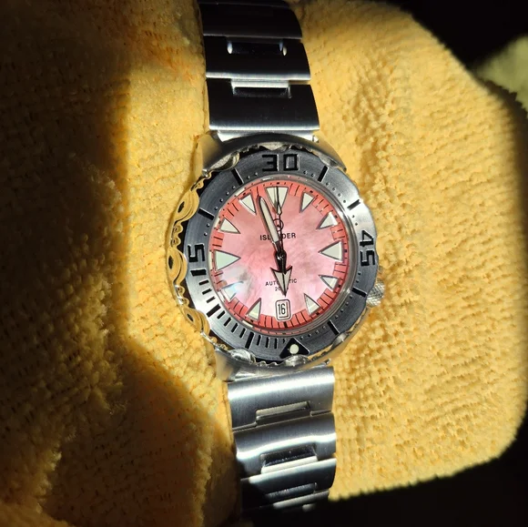 Islander ISL-142 Monster Automatic Watch Pink Dial - Picture 9 of 13